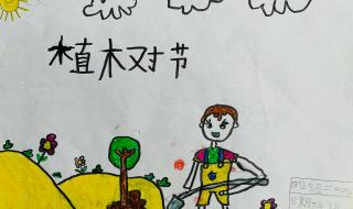 幼儿园植树节绘画发朋友圈文案 关于植树节的画