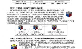 转魔方的最简单公式方法 魔方复原最笨的方法